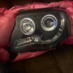 For Black led halo Probecror Headlights lamps