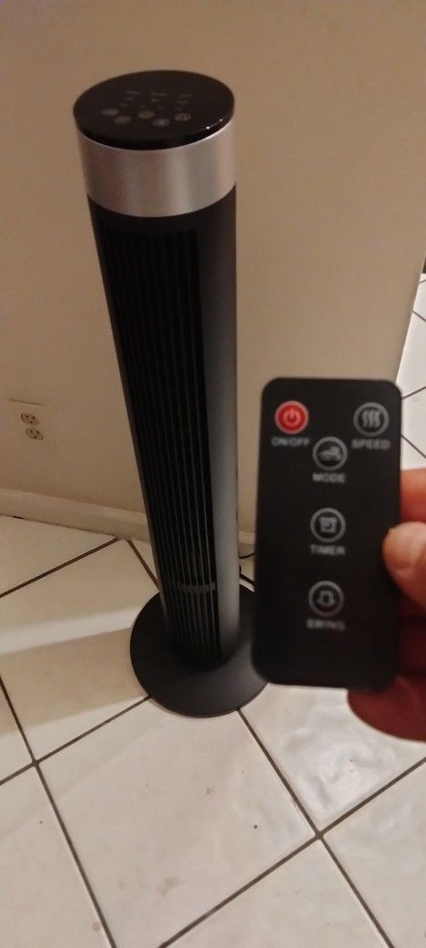 2024 Oscillating Tower Fan With Remote 👍 40" Tall Air Mover Floor Blower
