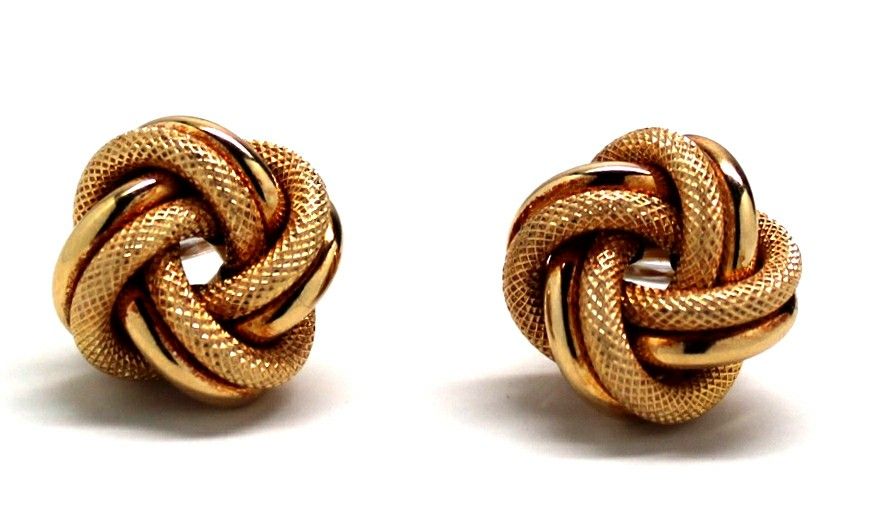 Ladies 14K Yellow Gold Fashion Earrings