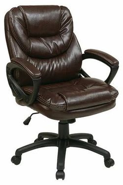 Leather computer chair
