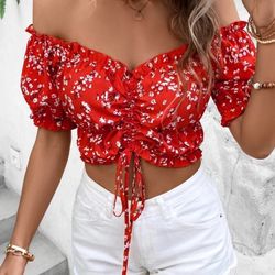 New Beautiful Red Top Size Small