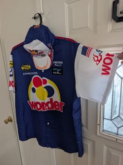 Ricky Bobby costume 2xl/3xl between these sizes (New) with Cap