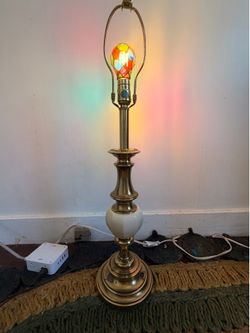 Brass table lamp