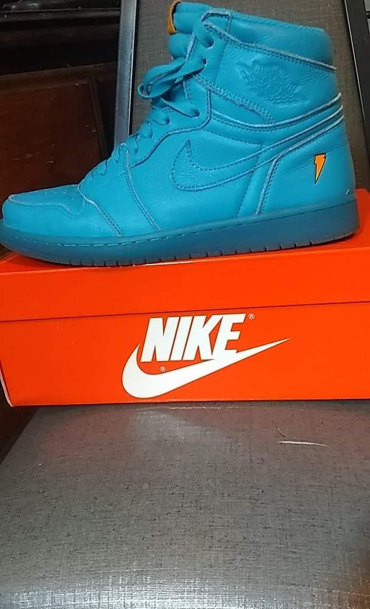 Jordan 1 high Nike x gatorade. Blue lagoon