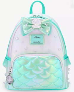 Loungefly Disney The Little Mermaid Ariel Iridescet Pearl Mini Backpack