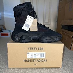 Adidas Yeezy 500 High Tactical Boot Utility Black Size 11.5