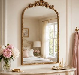 Anthropology inspired vintage gold mirror