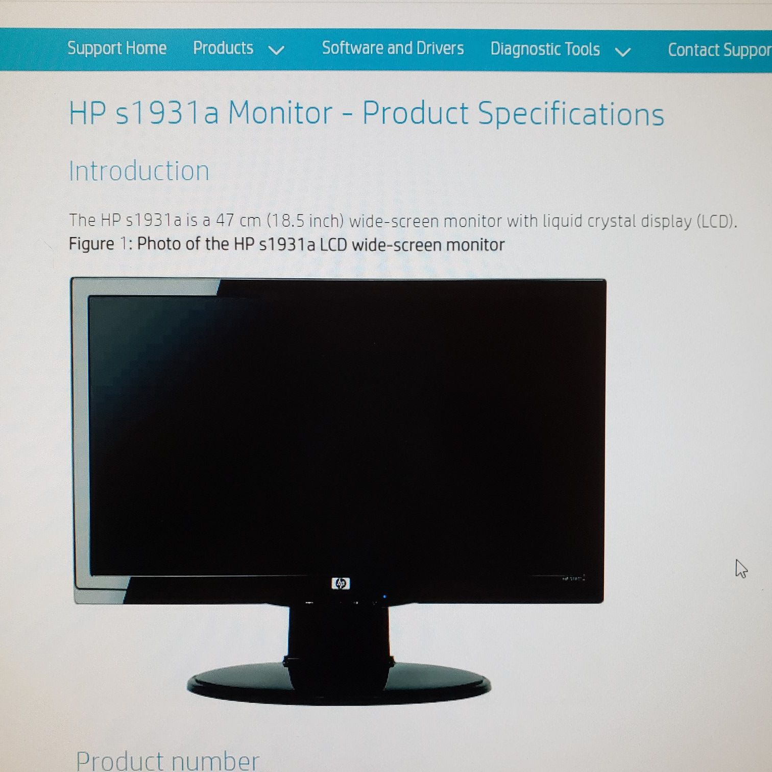 HP S1931a 16" Computer Monitor