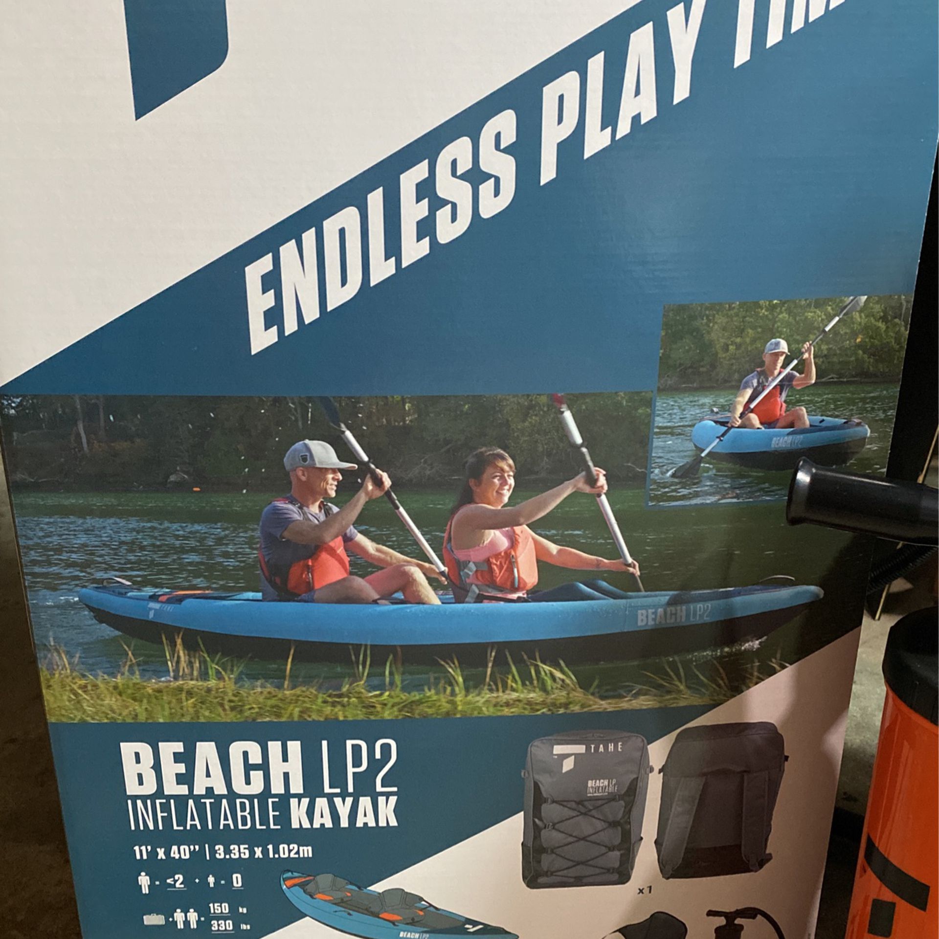 Tahe Beach LP2 Inflatable Kayak Package, Tahe Sport