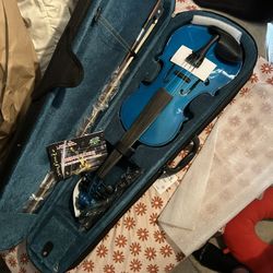 Blue Electric Violin 