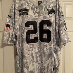 Detroit Lions Jahmyr Gibbs Salute To Service Jersey Men’s XL