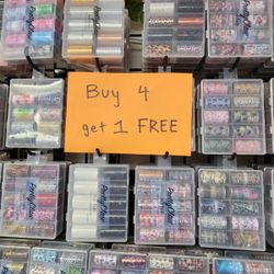 BUY 4 GET 1 FREE NAIL FOILS SALE!!!