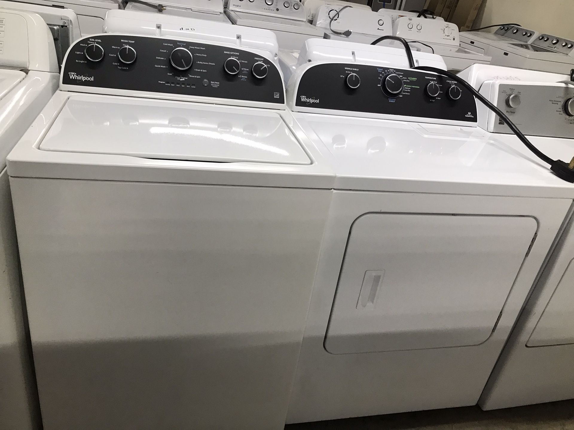 Whirlpool washer and dryer set