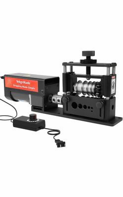 Automatic Wire Stripper Machine, 250 MCM-14 AWG 6 Channels & 5 Carbide Blades, Upgraded Motor, Electric Operation, Efficient Copper Recycling