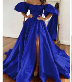 Women’s size 14 royal blue gown/pageant/military ball