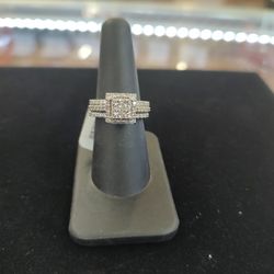 W/Gold Diamond Ring 14k 1.86 Ctw,Sz 7