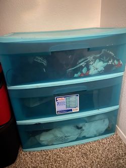 Sterilite 3 Drawer Cart Storage Box