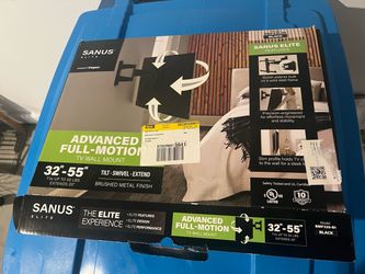 Brand new Sanus BMF320-B1 Elite Advanced Full-Motion TV Wall Mount Fits 32”- 55” TV’s