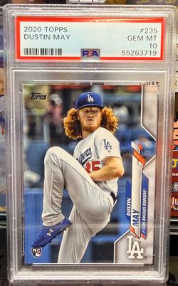Dustin May Dodgers Card Grated 10 .