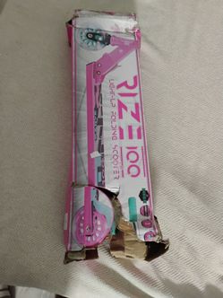 Pink scooter