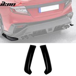 Fits 2022-2025 Subaru WRX Gloss Black STI Style Rear Bumper Side Corner Aprons Cap
