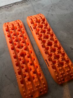 Orange Off-Road Vehicle Recovery Traction Boards – Pair