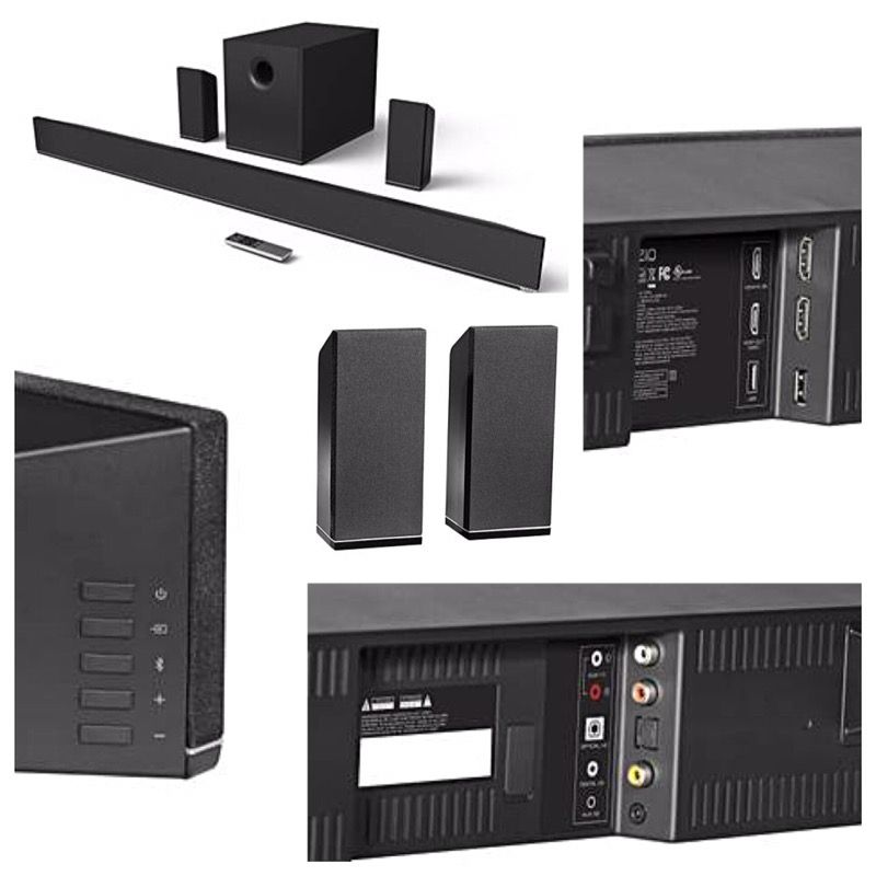 VIZIO S5451w-C2 54-Inch 5.1 Channel Sound Bar with Subwoofer & Surrounds