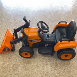 RIDE ON TRACTOR FOR KIDS - JOYLDIAS 12V KIDS RIDE ON EXCAVATOR ELECTRIC CONSTRUCTION VEHICLE DIGGER WITH BLUETOOTH, MICROPHONE JACK, MUSIC, LIGHTS (OR