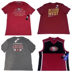 San Francisco 49ers T Shirts & Jersey Men’s Sizes New