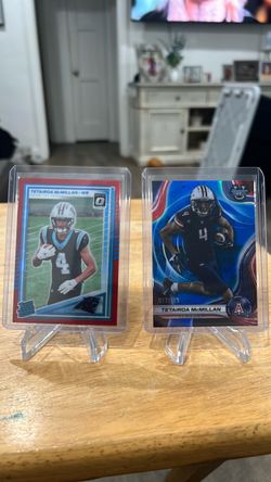 Tetairoa McMillan 2-Card Rookie Lot