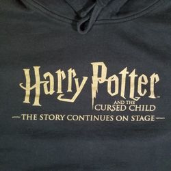Harry Potter And The Cursed Child Black Hoodie Sweatshirt Medium 