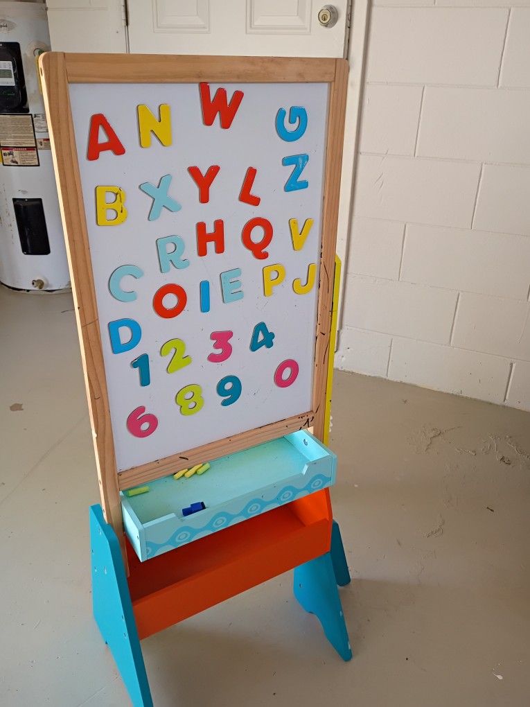 Kids Alphabet & Numbers Board .Some Missing Clean