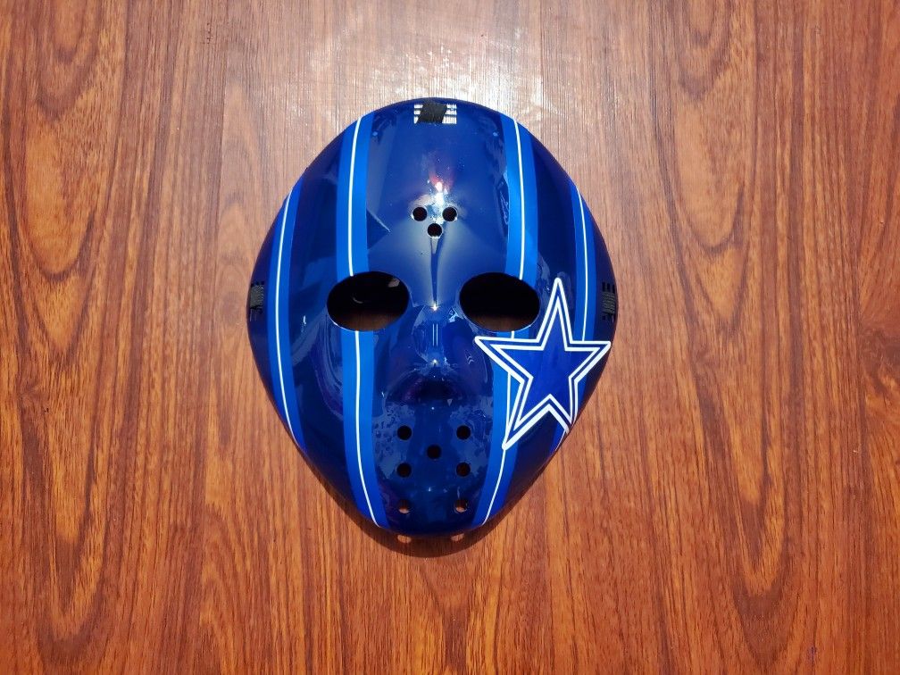 Dallas Cowboys Custom Wearable Hockey Mask 4 Tailgating