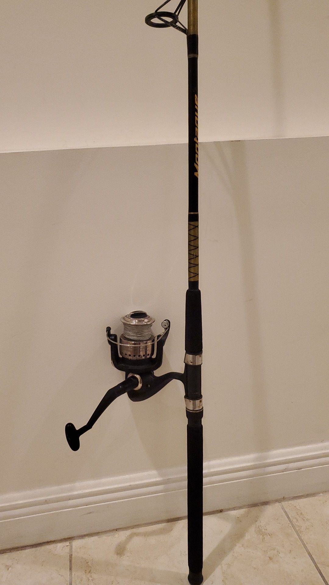 Saltwater Fishing Rod Pole and Reel with Tackle Box