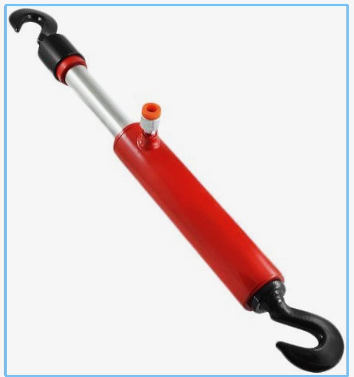 XtremepowerUS 26" Long 10-Ton Hydraulic Pull Back Ram for Porta Power Frame Machine Puller Body Shop Frame Tools Rotating Hook for Power Frame Machine