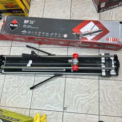 Rubi RP 36 in. Tile Cutter with 0.31 in. Tungsten Carbide Blade and Adjustable Blade