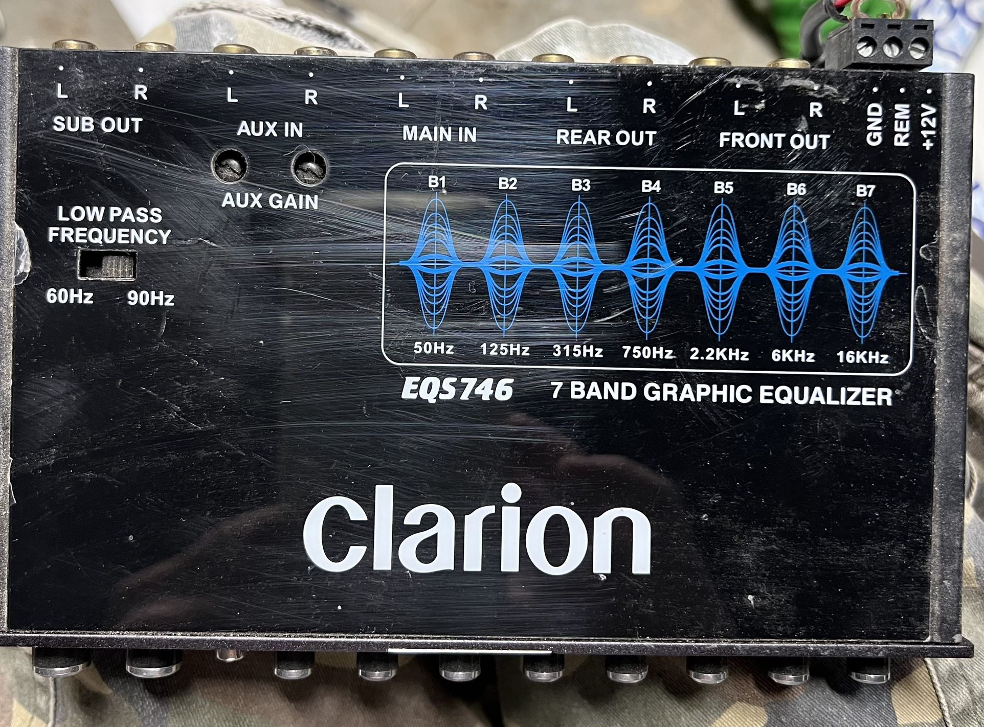 Clarion 7 Band Graphic Equalizer EQS746