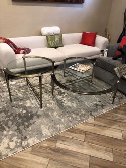 Set Of 2 Coffee Table And Side Table