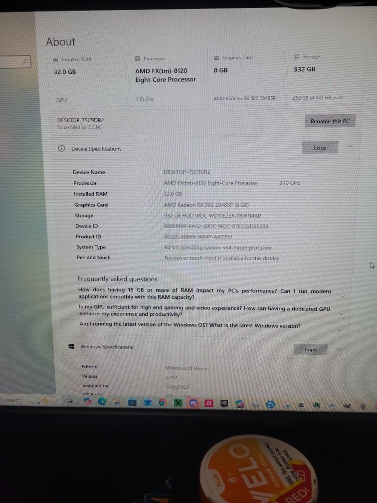 Gaming Pc With These Specs Please Read Description