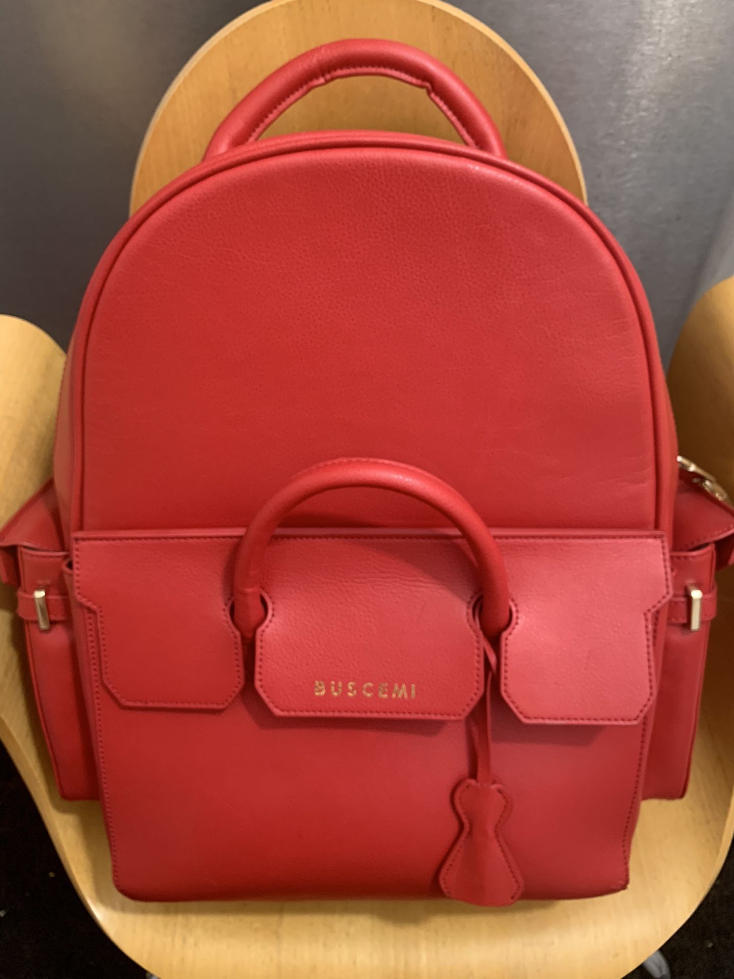 buscemi phd large leather backpack red Buscemi PHD Large Leather Backpack, Red. for Sale in Los Angeles, CA