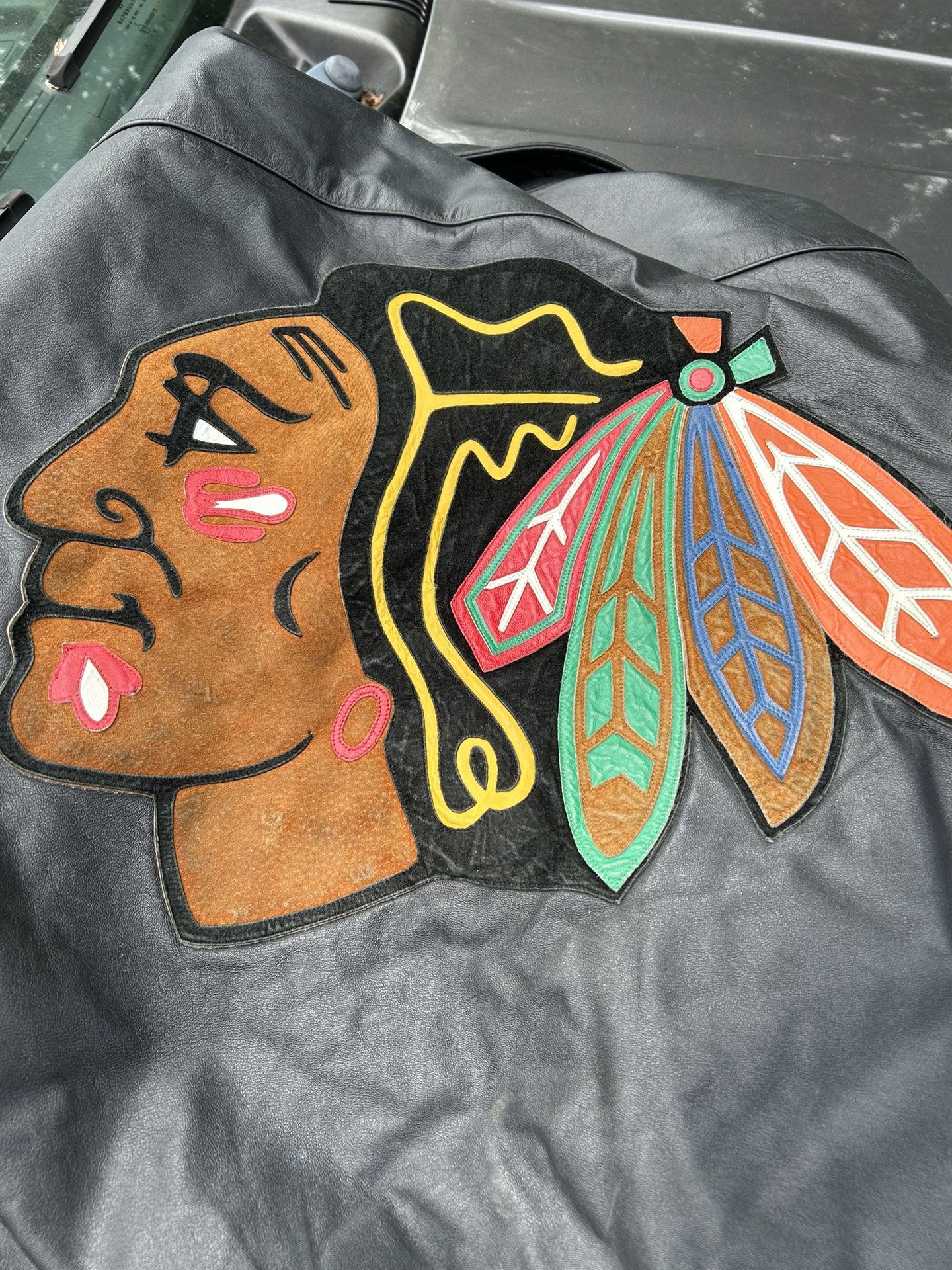 Blackhawks Leather Jacket 