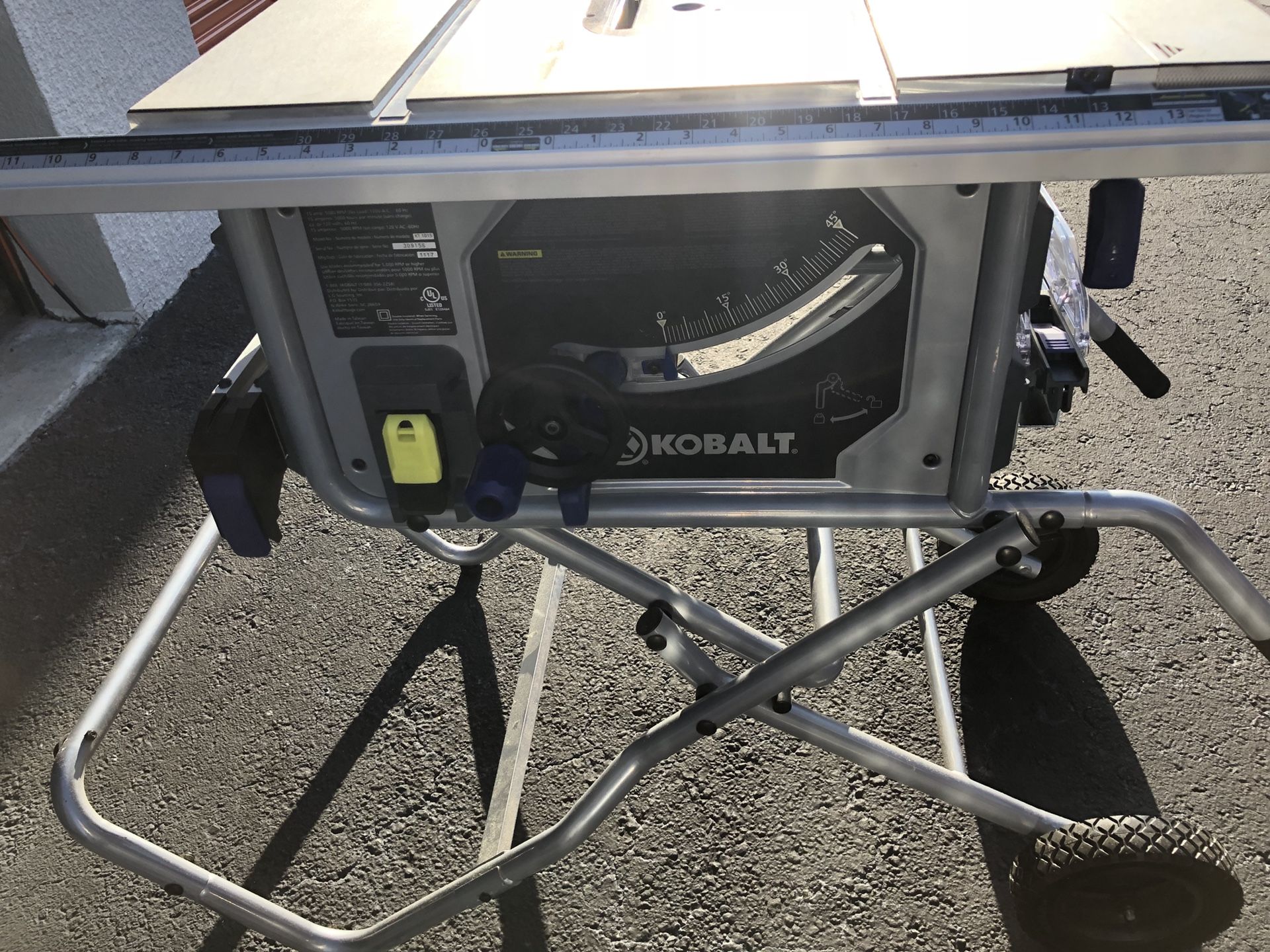 10 Inch Kobalt Table Saw With Dado Stack, 60 OFF