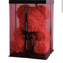 extra large res rose luxury bear 