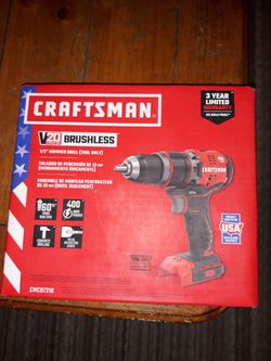 Craftsman V20 Brushless 1/2 inch Hammer Drill (Tool Only)