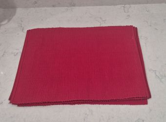 Red Cloth Placemats, 6 count