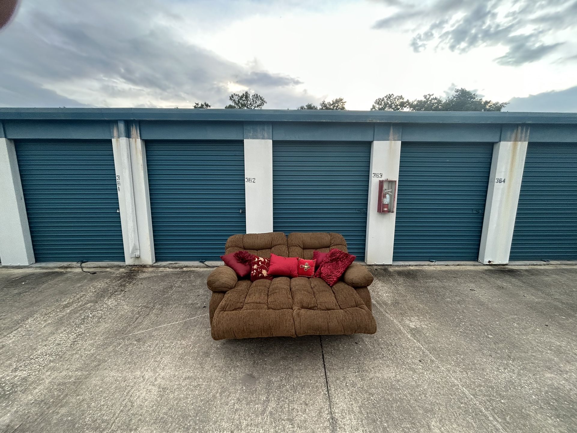 Brown Double Recliner