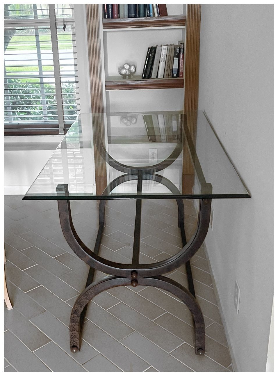 Elegant Bevel Edge Console Table