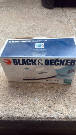 Black and decker iron