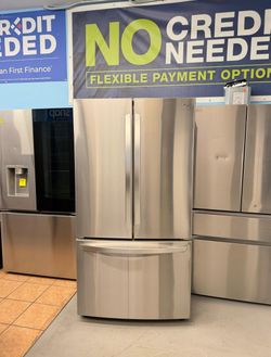 LG 29 cu. ft. 3-Door French Door Refrigerator in Stainless Steel with Door Cooling+ and Internal Ice Dispenser