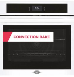Frigidaire White Built-In Convection Wall Oven